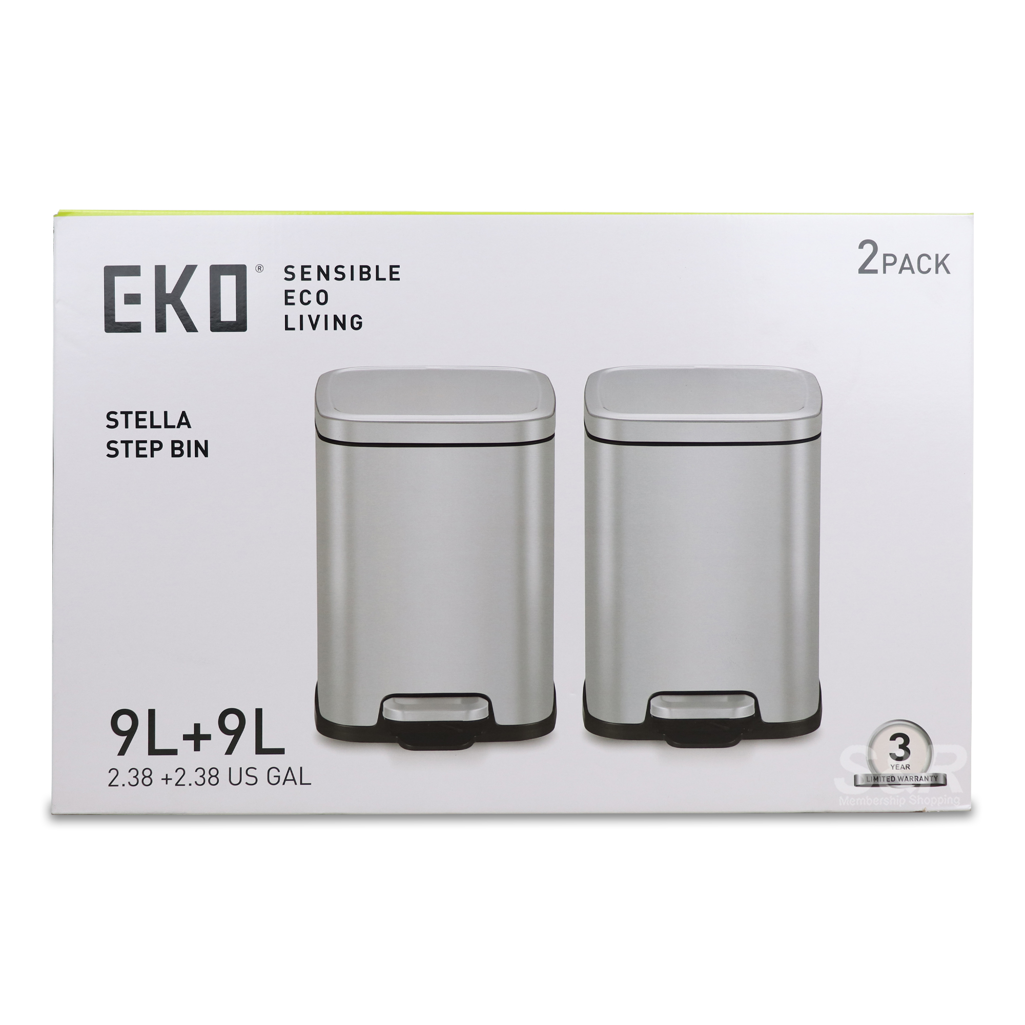 EKO Stella Step Bin 2pack EKO Stella Step Bin 2pack